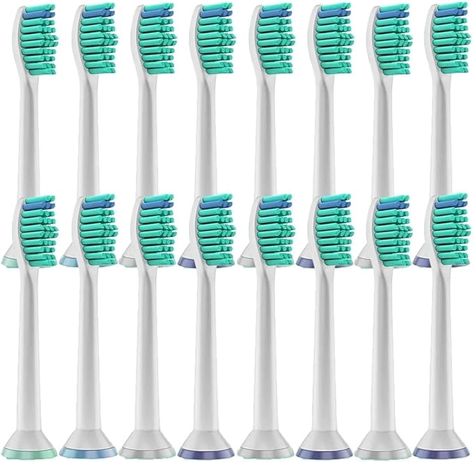 4/8/12/16/36Replacement Toothbrush Heads Compatible with Philips Electric Brush Head 1100 2100 4100 4300 5100 5300 6100 6500 etc(16pcs)