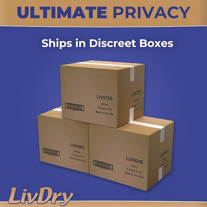 LivDry Small Ultimate Adult Incontinence Underwear High Absorbency Leak Cuff Protection S 72-Pack