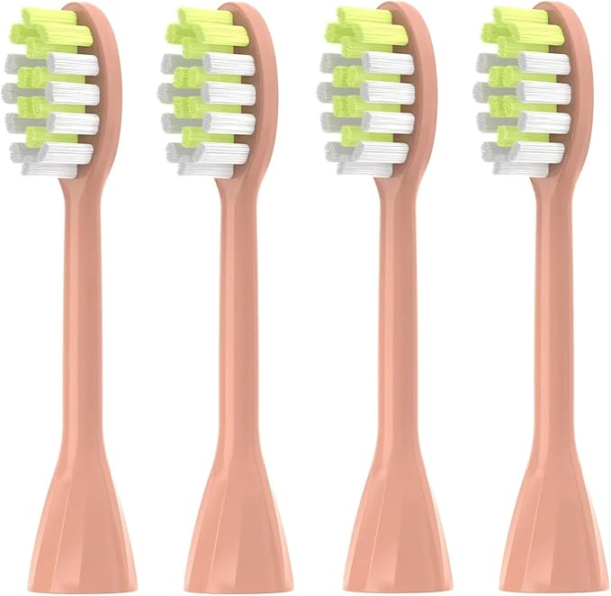 4Pack Replacement Toothbrush Heads Compatible with Ph One Soni Care Electric Head HY1100 HY1200 BH1022(4pcs Pink)