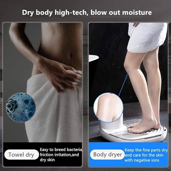 Body Hair Dryer Negative Ions Body Heater Blow Dryer Waterproof All-Round Quick-Drying Body Dryer Household Bathroom Dryer