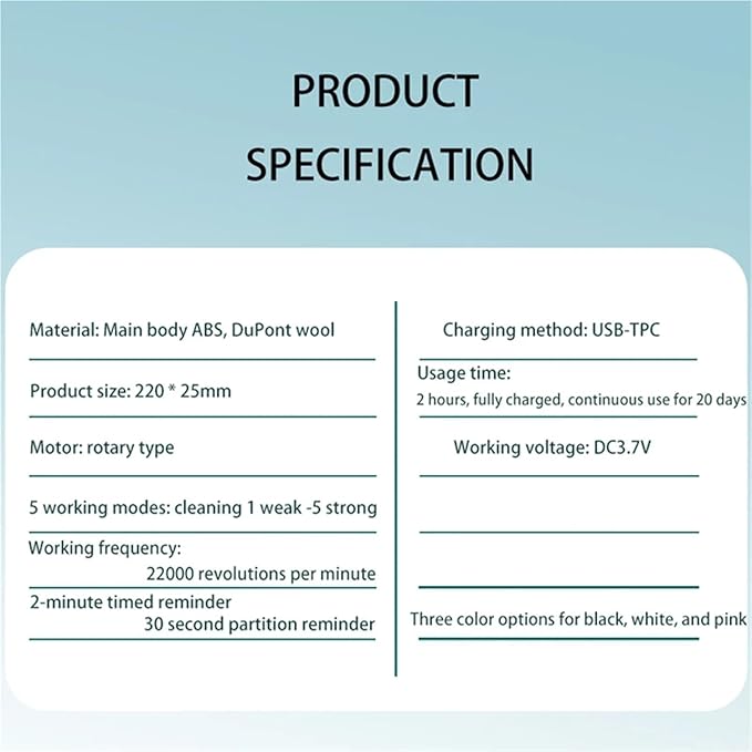 2pcs Rechargeable Rotating Toothbrush - Adult Timer 6 Mode USB Charger with Replacement Heads Set(2002 White Pink)