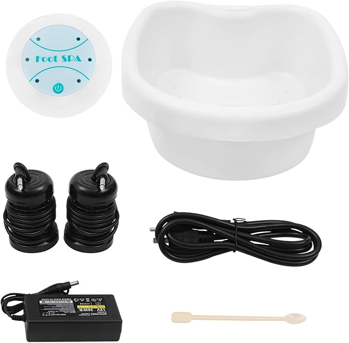Ionic Detox Foot Bath Machine &amp Spa Kit—Complete Home Cleanse System w/ Basin 2 Arrays Timer &amp All Accessories—Birthday Gift for Relaxation Beauty Salon Results Negative Ion Hydrogen Thera