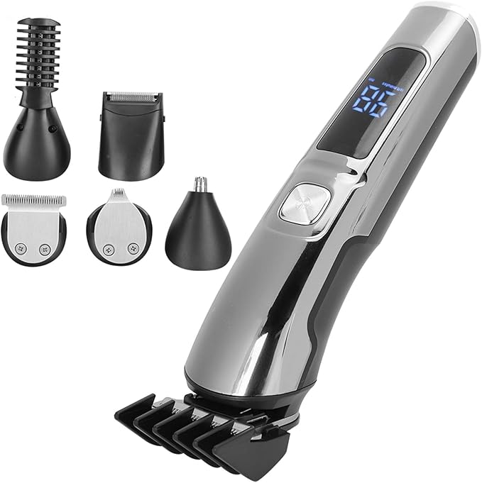 Beard Trimmer Electric Barber Male Mens Grooming Kit For Manscaping Hair Trimmers with MultiFunctional 600mAh 5W Hair Clipper For Mustache Nose Body Clipping