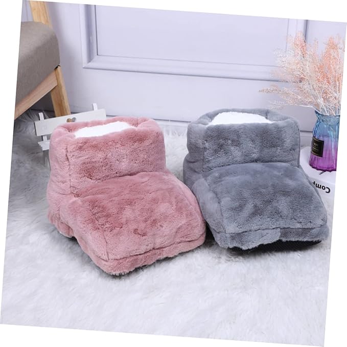 Baluue 3pcs Electric Heated Shoes for Warmth Foot Warmer USB Charging Portable Heated Boots for Use Cozy High-top Design for Comfortable