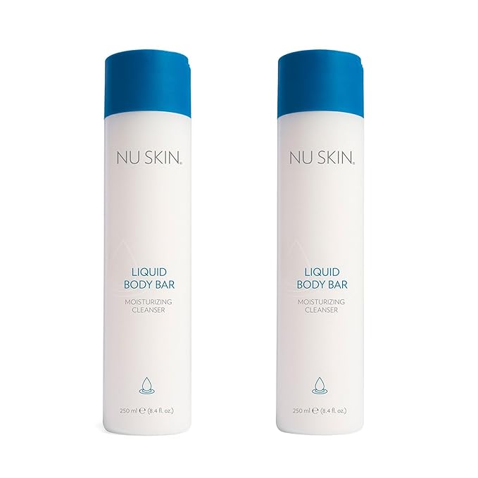 Nu Skin Liquid Body Bar | Moisturizing Cleanser for Soft Refreshed Skin | Gentle Body Wash with Light Invigorating Fragrance | 8.4 oz | 2 Pack