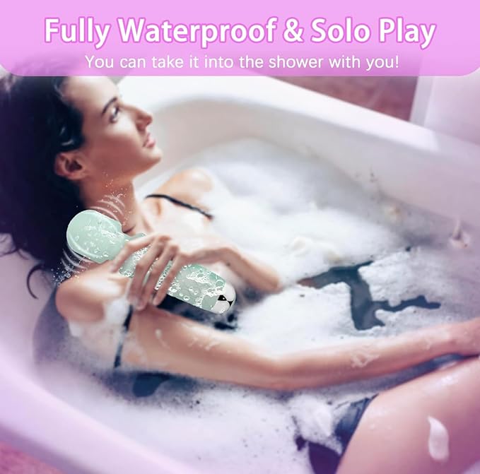Rechargeable Handheld Massage Wand with Multiple ntensities and Soothing Heat UL24613