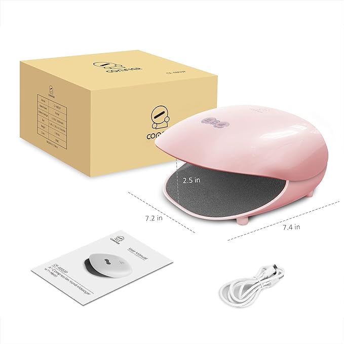 COMFIER Wireless Hand Massager with Heat -3 Levels Compression &amp HeatingRechargeable Hand Massager Machine for Carpal TunnelIdeal Gifts for Women (Petal Pink)