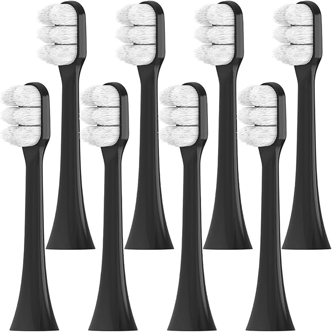 Ultra Soft Bristles Replacement Brush Heads Compatible with Electric Toothbrush for Sensitive Teeth &amp Gums Care(8 Pcs)