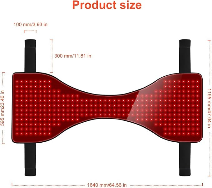 Red &amp Infrared Light Therapy Device for Horses Equine 660nm 850nm Red Therapy Light Rechargeable Foldable Soft Abdomen Back Front Legs Hind Legs