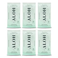 ALŌH Peppermint Eucalyptus Sanitizing Hand Wipes - Clean Hands Clear Mind On The Go Sanitizer for Kids and Adults - Travel Size 6 packs of 20ct Wipe (120 Wipes)