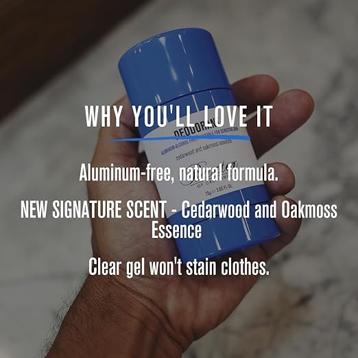 Baxter of California Deodorant Aluminum &amp Alcohol-Free Clear Stick Cedarwood and Oakmoss Essence 2.65 Ounce