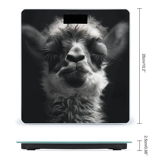A Little Camel Scale for Body Weight Anti-Slip Tempered Glass Digital Bathroom Scales Clear LCD Display Weighing Scale Safe Rounded Corners Smart Scales