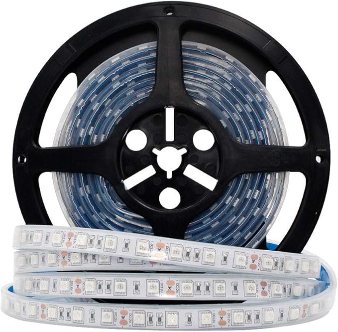 5M/16.4ft SMD5050 300LEDs Near Infrared 660nm NIR Single Chip DC12V 24W Flexible IR LED Strips Light IP65 Waterproof 8mm Wide 120LEDs/M 4.8W/M Light Strip