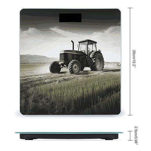 Tractor Agriculture Tranquil Scale for Body Weight Sturdy Tempered Glass Weighing Scales with LCD Display Accurate Digital Bathroom Scale Convenient Body Fat Smart Scales 400lb