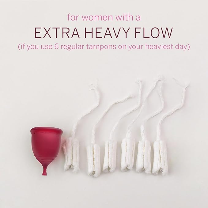 Pixie Cup - Soft Safe Reusable Menstrual Cup - Ranked 1 for The Best Tampon Alternative - 100% Medical-Grade Silicone Period Cup for Feminine Care - Buy One We Give One (XL)