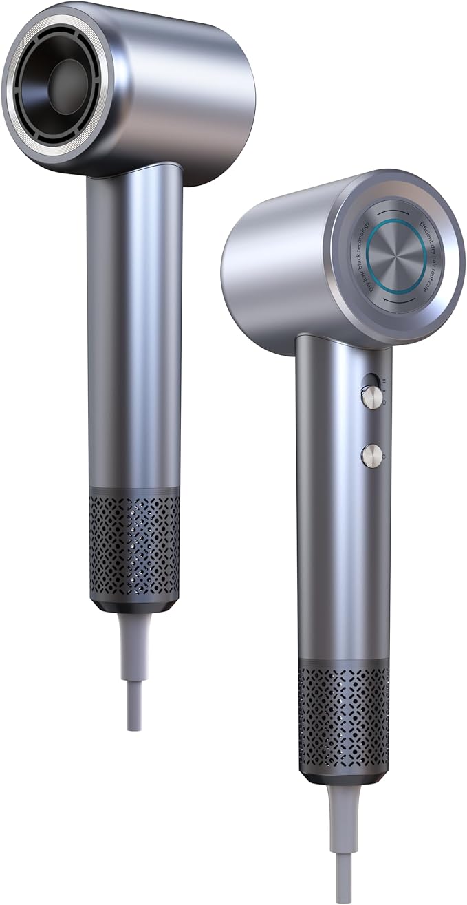 Lightweight &amp Ergonomic High-Velocity Hair Dryer for Women – Unbeatable Drying Speed Without the Bulk. Includes Precision Nozzle and Diffuser for Defined Curls. Powerful Airflow for Volumized