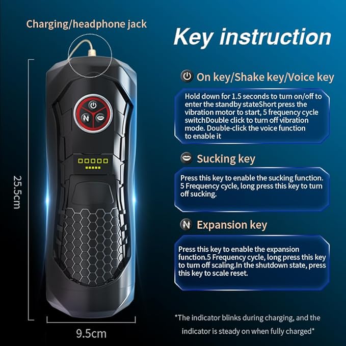 Mens Masterburbatar Hands Free with Suction Cup Vibrate Thrusting Blowjobob Machine for Man Automatic Stroking Male Masterubaters Underwear Adult Toy Silent Pussy Pocket Electric QPQ1 (Medium)
