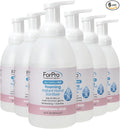 ForPro Alcohol-Free Foaming Instant Hand Sanitizer Moisturizing Dye-Free Formula Whispering Rose Scent 20 Fl Oz (Pack of 6)