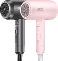 CONFU Ionic Blow Dryer 1600W Portable Lightweight Fast Drying Negative Ion Hairdryer Blowdryer 3 Heat Settings &amp Infinity Speed with Diffuser and Concentrator Nozzle for Home &amp Travel