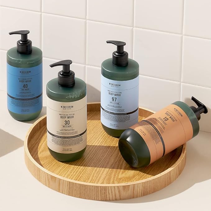 W.Dressroom Perfume Body Wash Moisturizing Cleanser with Refreshing Scent Gentle Hydrating Shower Gel Korean Skincare No.10 October Woody Scent 16.9 fl oz (500 ml)