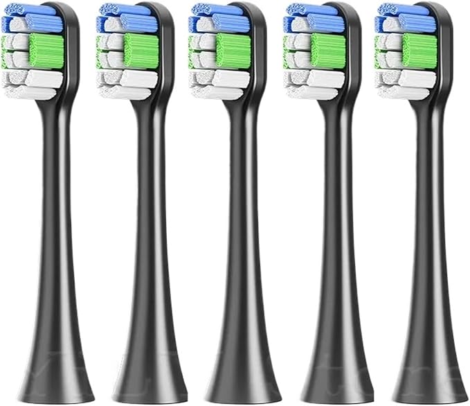 5/10PCS Electric Toothbrush Heads 2/2S/LBT203532A/LBT203552B Brush Vacuum Replace Nozzles(5PCS Black)