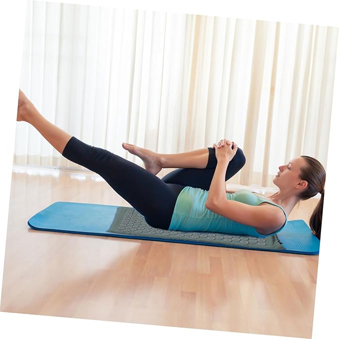 GANAZONO Acupoint Massage Mat and Shiatsu Massage Pillow Set Washable Yoga Exercise Mat with Bag for Back and Neck Relief Practical Therapy Cushion for Personal Health and Relaxation