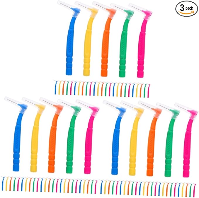 90pcs Interdental Brush for Cleaning Shaped Oral Care Tools for and Wisdom for Home Use