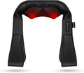 VOYOR-HEALTH Shiatsu Neck and Back Massager Electric Deep Tissue 4D Kneading Massage for Shoulder Lower Back Leg and Body Muscle Pain Relief Home &amp Office Use(Dark Black)