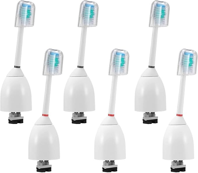 1/4/6pcs Replacement Toothbrush Heads Compatible for Philips Sonicare E-Series HX7022/66 HX7023/30(6pcs)