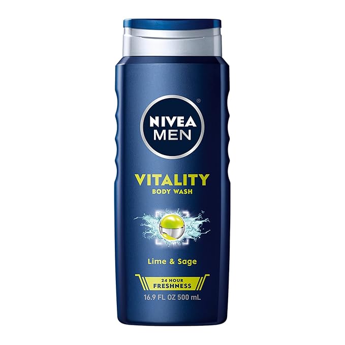 Nivea Men Vitality Body Wash Lie &amp Sage 16.9 Fl. Oz. (Lime &amp Sage)
