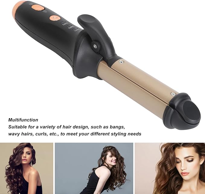 2-in-1 Hair Straightener and Curling Iron with Adjustable Temperature for Versatile Styling