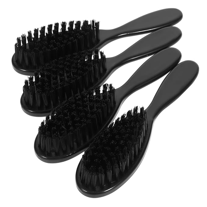 FOMIYES 12pcs Beard Sweep Brush Bristle Grooming Tool for Men for Beard Care and Hair Cleaning Compact Design for Travel Use