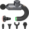 Surge Pro Deep Tissue Massage Gun with Heat Percussion Muscle Massager for Pain Relief with 12mm Amplitude 4 Speeds and 6 Massage Heads Handheld Back and Neck Massager for Athletes Men Women