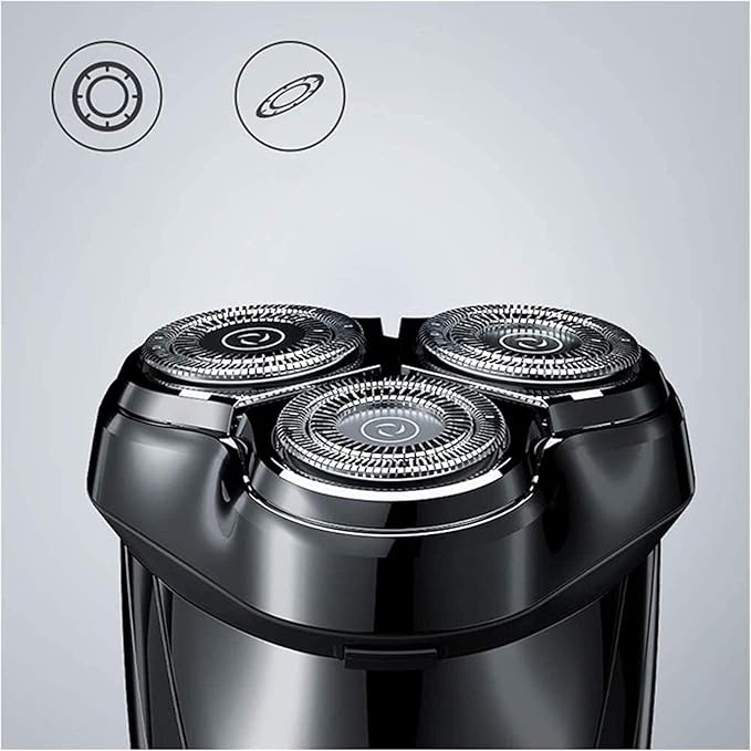 Electric Razor 3D Rechargeable Waterproof Electric Shaver Wet &amp Dry Rotary Shavers for Men Electric Shaving Razors with Pop-up Trimmer LED Display 150 Mins Battery Life for Shaving