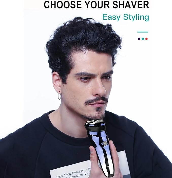 Head Shavers for Bald Men Shaver Electric Razor Beard Trimmer Beard Cutting Machine Beard Shaver Waterproof Rechargeable Electric Shaver for Men
