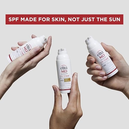 EltaMD UV Clear Face Sunscreen SPF 46 Oil-Free Sunscreen with Zinc Oxide Dermatologist Recommended