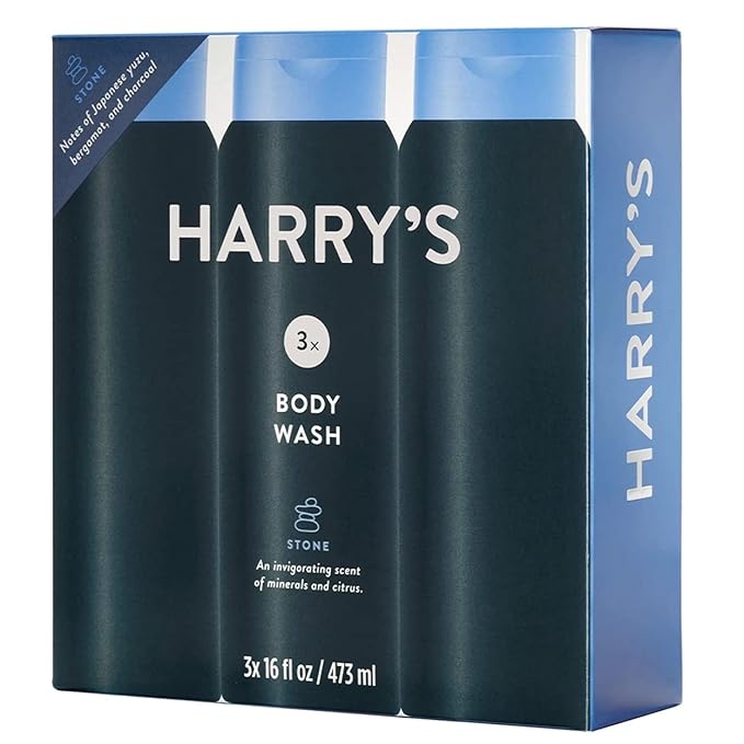 Harry�s Men�s Body Wash Stone Scent 16 Fluid Ounce (Pack of 3)