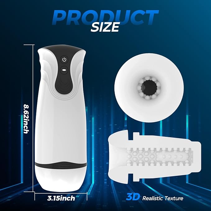 Male Masterburbatar Hands Free with 10 Vibration Sucking Massagers Modes Automatic Male Mastusbafor Tight Sleeve Hoodies Pussy Pocket Silicone Electric Massager Machine PWO02