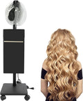 600W Multifunctional Anion Hair Dyeing Machine Hair Oil Machine Stand Up Base Salon Spa Equipment Vertical Steamer(Black1)