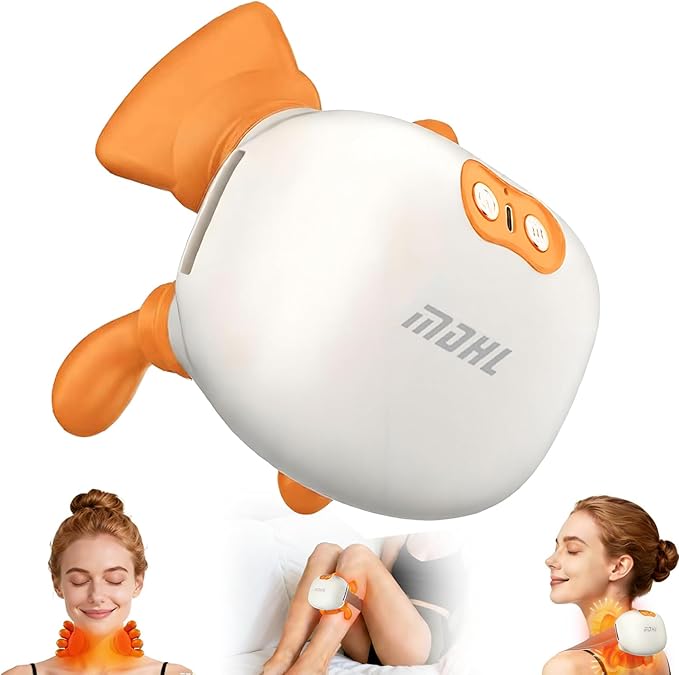 Shoulder and Neck Massager Bionic Heated Massager Neck Massager with Fingers 4D Kneading Massage Simulates a Real Palm Massage for Comfort Relax Muscle Tension