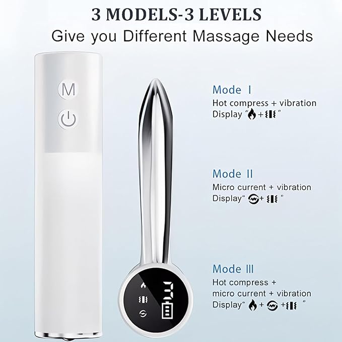 Fascia Massager Electric Muscle Scraping Tool deep Tissue Massager Heated Massage EMS Portable Suitable for Neck and Back Pain