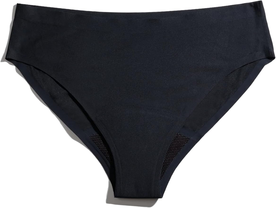DIVA Reusable Period Underwear - Quick Dry Menstrual Underwear - Period Panties - Seamless Bikini Black