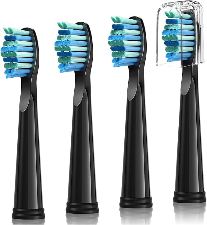 Compatible for Fairywill 4/8/12/16PCS Electric Toothbrushes Replacement Heads Toothbrush Sets for FW-507 FW-508(FW02(4pack-16pcs))