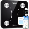 INSMART Smart Scale for Body WeightAccurate Digital Bathroom Scale12x12 inches Large Platform Bluetooth Body Fat Scale with BMI16 Body Composition Weight Scale Health Monitor Analyzer with Sync APP