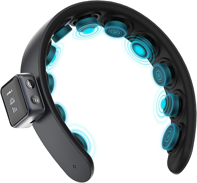 Master Massage H1 Fashion Hairband Head Massager - Slim &amp Lightweight 11 Vibrating Heads 5 Modes 3 Intensities from Gentle Fingers to Acupressure (Deluxe Lava Orange)