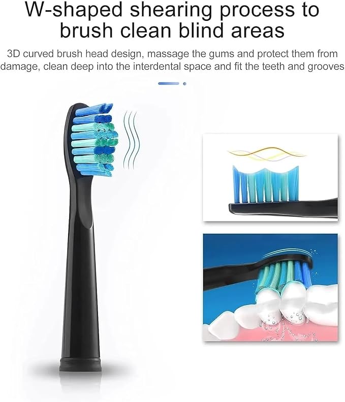 Replacement Toothbrush Heads Compatible for FW-507/508/551/515/917/959/2011FW-D1/D3/D7/D8 Electric(5 White Care(Soft))