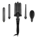 Layhou 5-IN-1 Hair Curler Set Hair Curling Iron Wand Hair Straightener Hair Waver Hair Styling Tool