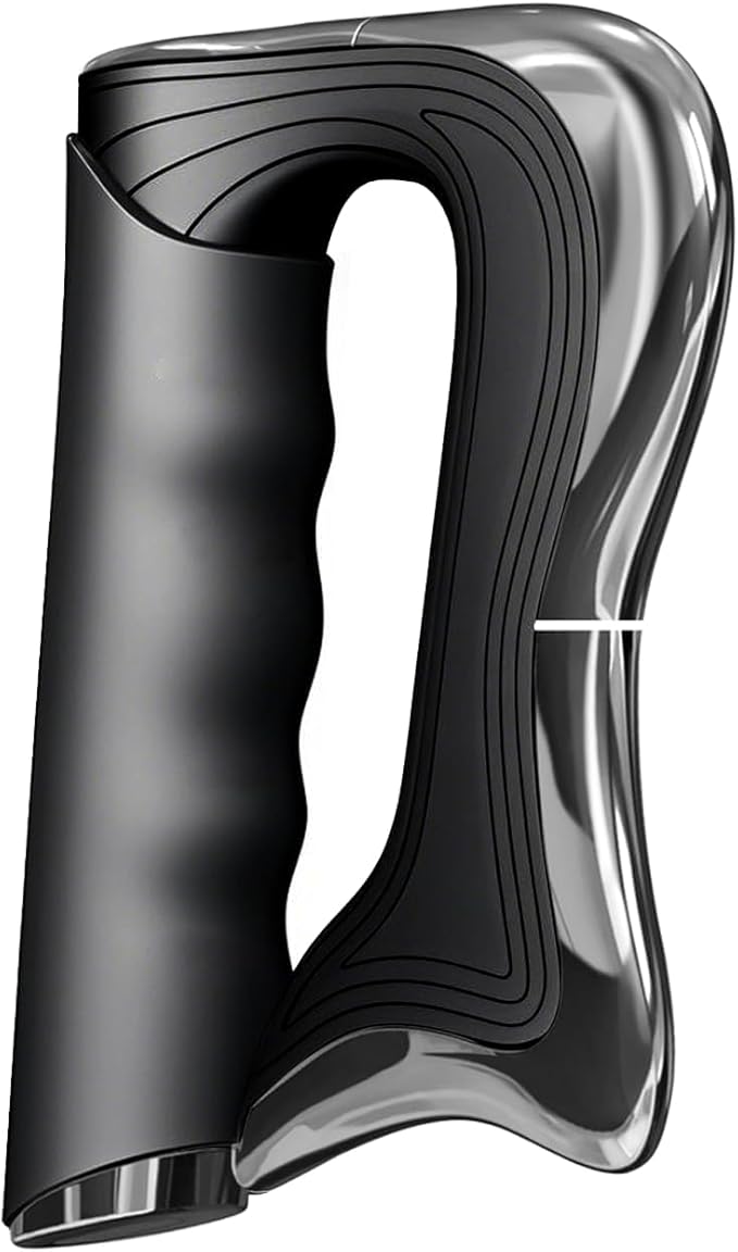 Electric Fascia Knife Muscle Pain Relief Massager Tool Muscle Scraper Set Relaxation Fascia Tissue Massage for Portable 3 Levels of Regulation Ideal Gifts for All Occasions（Black）