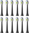 R4/8/12/16pcs Replacement Toothbrush Heads Compatible for with Philips Electric Brush Head 4100 6500 6100 7500 5300 1100(12pcs Black)