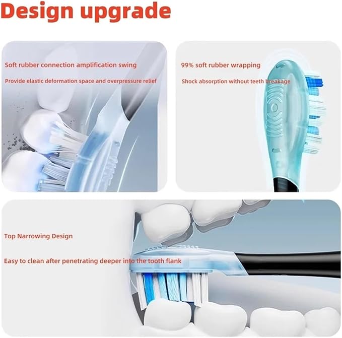 Compatible for Toothbrush Head Clean Series Shock Cleaning Protection Universal 2-Pack(UC02 2PCS)